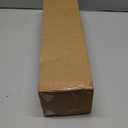 KAMANINA Bronze Curtain Rods for Windows 66 to 120 Inch, 1 Inch Heavy Duty Long Curtain Rod 32 to 120 (2.6-10 ft), Adjustable Single Drapery Rods with Square Finials