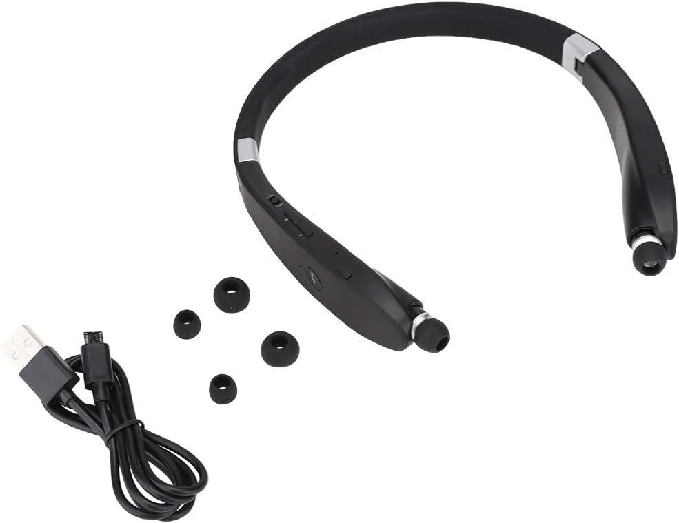 Sx991 Headphones Model Sx 991 Abs Sx 991 Foldable Neck Hanging Type Telescopic Headset Bluetooth Earphone(Black) (Black)