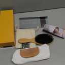 Belula 100% Boar Bristle Hair Brush Set (Medium). Soft Natural Bristles for Thin and Fine Hair. Restore Shine And Texture. Wooden Comb, Travel Bag and Spa Headband Included!