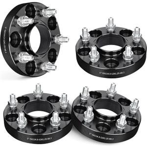 EVIL ENERGY 5x4.5 Wheel Spacers 20mm Compatible with Nissan Infiniti, 5x114.3 mm Hubcentric Spacer with Lip 5 Lugs 66.1 mm Hub Bore M12x1.25 Studs Wheel Spacers Black