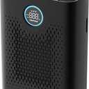 Air Purifiers for Home Pets Up to 3000Ft, HEPA Large Room Air Purifier with PM2.5 Air Quality Monitor, Sleep Mode, Air Purifiers for Bedroom Office for Allergies, Smoke, Dust, Pollen,8000B, Black