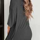 Womens 2 Piece Lounge Set 2026 Summer Travel Outfit Casual Short Sleeve Oversized Tshirts & Biker Shorts (Black, M)