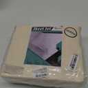RUVANTI Queen Sheets Set, Brushed Microfiber Sheets 4 Pieces (1 Fitted Sheet, 1 Flat Sheet, 2 Pillowcases), with 15-inch Deep Pockets, Lightweight & Compfy Premium Hotel Bedding, Luxe Cream