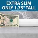 Bluewave Bedding Extra Slim Gel Memory Foam Pillow for Stomach and Back Sleepers - Thin, Flat, and Low Profile Design for Deeper Sleep (1.75-Inches Height, Standard Size)