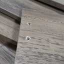 LINSY HOME Farmhouse Coffee Table with Storage, Wood Coffee Table for Living Room, Open Display Area and Storage Drawers with Metal Handles, Chic Style with Curved Base, Brown