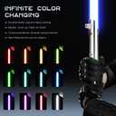 SaberLabs Lightsaber with Bluetooth App, Smooth Swing, 16 Sound Fonts, 3 Light Effects, Infinite Color Change and Motion Control. Light Saber for Adults and Cosplay. (RGB-ANI)