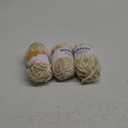 Fuzzy Chunky Chenille Yarn for Crocheting，Soft Plush Yarns for Hand Knitting，Bulky 3x100g（3x49.2 yd） Baby Blanket Yarn for Crocheting Amigurumi，Crochet Fluffy Velvet Yarns (3 Beige)