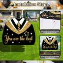Class of 2026 Yard Signs, 11PCS Black Gold 2026 Graduation Yard Decorations Large Congrats Grad Lawn Sign with Stakes for Outdoor Senior High School College Garden Prom Send Off Party Decor Supplies