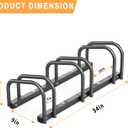 Ultrawall Bike Storage Rack for Garage, 3 Bikes Floor Bike Stand, Bicycle Parking Stand Rack for Indoor/Outdoor, Fit 22-28" Wheel Tire Width 2.1"