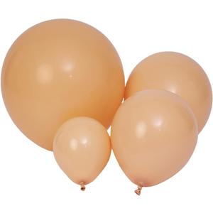100pcs Retro Apricot Balloons - 18 inch, 12 inch, 10 inch & 5 inch Latex Party Nude Blush Skin Birthday & Baby Shower Balloons