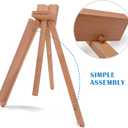 Falling in Art Beechwood 25" Tabletop Easel Display Stand for Painting - Holding Canvas Up to 22 1/2 Inches High, A-Frame Artist Tripod with Rubber Feet, Portable Photo and Sign Holder