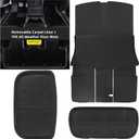 Tesson Floor Mats for Tesla Model Y Juniper 2025 2026,Removable Double Layered Floor Mats Trunk Mat Front Rear Cargo Mat Rear Trunk Mats Backrest Mat for New Version 2025+ Tesla ModelY Accessories