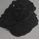 Newwiee 12 Pcs Patio Outdoor Cushion Covers Replacement Waterproof Stretch Sofa Couch Cushion Covers Washable Individual Couch Slipcovers Set Furniture Protector for Pets(20-27 Inch, Black)