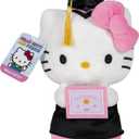 Hello Kitty and Friends, 8-Inch Graduation Hello Kitty Plush - Officially Licensed Sanrio Product from Jazwares - Ages 6+