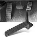 Internal Dead Pedal Driver Left Foot Rest Pedal Adjustable Anti-Slip Side Kick Panel Compatible with 2007-2018 Jeep Wrangler JK & JKU