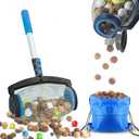 Zozen Nut Gatherer, Pecan Picker Upper, Walnut Picker Upper Roller, Side Opening Dump/Also Apply to Hickory Nuts, Chestnuts, Buckeyes, Golf, Butternuts, Object Size 3/4'' to 2''; 1.5 Gallon