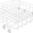 Upgrade OEM 808602302 Dishwasher Lower Dishrack Intended for Frigidaire, Fit for Kenmore Dishwasher Rack 1-Year Service Equipped with 154174501 Wheels Replace Part Number 154432602 154432601 154319706