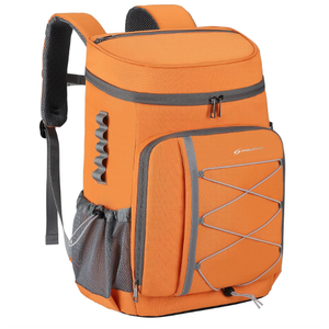 Maelstrom Cooler Backpack - 35/50 Can Insulated Soft Cooler Lunch Bag for Camping, Beach, Hiking & Shopping (Orange)