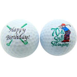 Westmon Works 70th Birthday Golf Balls Set of 2 Golf Ball Golfer Gift Pack