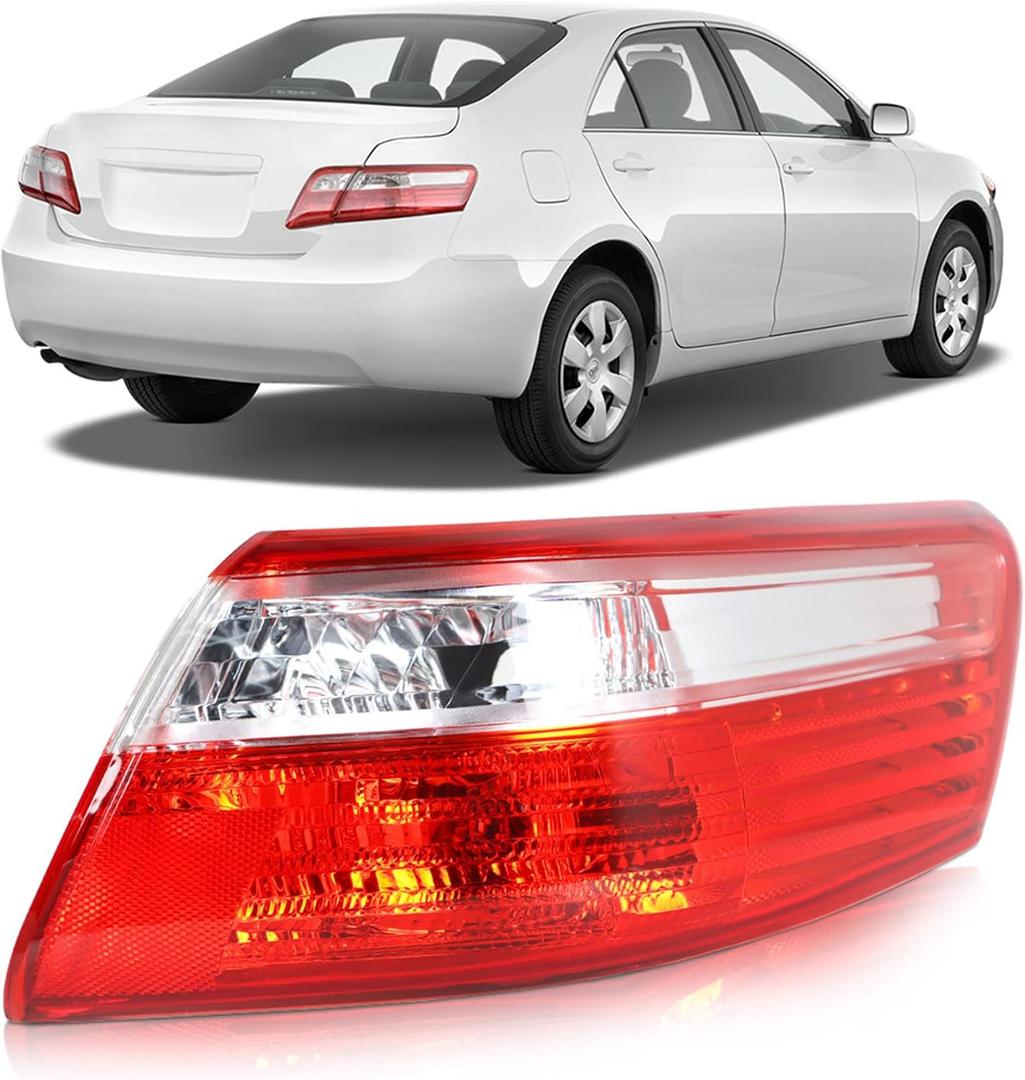 RH Tail Light Replacement for Toyota Camry 2007 2008 2009 Rear Outer Tail Light Taillamp Assembly Passenger Side