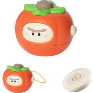 3 x PINU Fruits Spinning Tops Battle Toy Series - Interactive Learning Gift for Kids & Parents - Toddler-Friendly Activity - Birthday Party Favourite