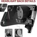 LED Tail Light Compatible with 2007 2008 2009 2010 2011 2012 GMC Acadia Rear Light Brake Lamp w/Bulbs Replacement 20912757, GM2800216 (Left Driver Side)