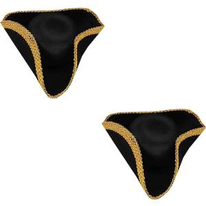 Funny Party Hats Colonial Style Tricorn Hat – Revolutionary War Deluxe Colonial Tricorn Hat, 2 Pack, One Size