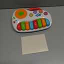 Musical Piano Toy for 1-3 Year Old Toddlers, 8-Key Rainbow Keyboard with DJ Turntable Scratchpad, 5 Light-Up Animal Buttons, Demo Songs, Volume Control and Carry Handle, Boys Girls Gift
