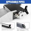 Upgraded Tube Pipe Tubing Beader Tool Bead Roller For 5/8" to 4" Intake and Intercooler Piping For Aluminum Metal (Black)