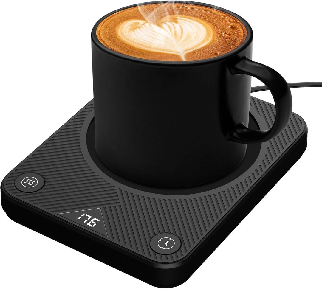 Mug Warmer, Coffee Mug Warmer, Temperature Settings, Coffee Warmer for Desk Auto Shut Off, Portable Candle Warmer Plate for Bevarages, Tea, Various Cups, Mom Gifts for Mothers Day