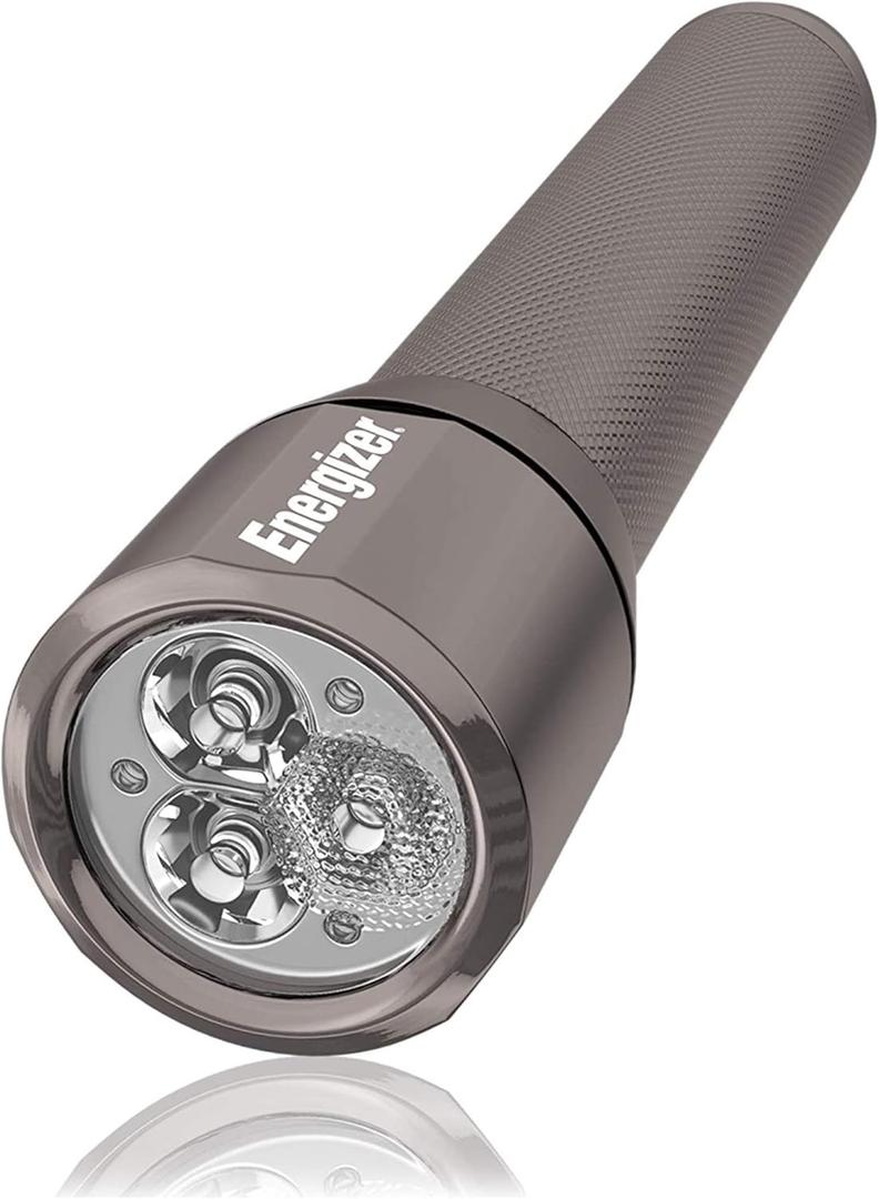 Energizer Advanced LED Flashlights, IPX4 Water Resistant, Super Bright, Aircraft Grade Metal Tactical Flashlight, USB Rechargeable or AA Battery Option (Batteries Included)