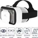 Virtual Reality Headset for Phone with Controller, 3D VR Glasses Adjustable VR Virtual Reality Goggles, Compatible 4.7-6.5 inch for iPhone & Android, for Movies GamesBlack