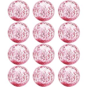12 Pack Inflatable Beach Balls Bulk 16" Pink Glitters Pool Toys Balls for Pool, Beach, Summer Pool Party - Swimming Pool Game Water Beach Toys Kid Party Favor Decorations Summer Blow Up Beach Ball