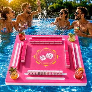 Floating Mahjong Table for Pool, Camping, Party, Indoor, Beach, 31.5"
