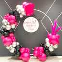 2 x Hot Pink Balloons 110Pcs Hot Pink Balloon Garland Arch Kit 5/10/12/18 Inch Matte Latex Hot Magenta Balloons Different Sizes as Baby Shower Birthday Wedding Bridal Princess Theme Party Decorations