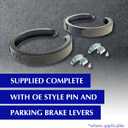 Centric Premium 111.0270 Automotive Replacement Rear Drum Brake Shoe Set for Select Volskwagen, Model Year