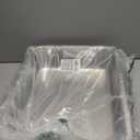 Stainless Steel Litter Box,Small Litter Box 2 Pack 17.7" x 13.7" x 4",Easy Entry Metal Litter Boxes for Kittens Cat Kitty Rabbits,Easy Clean Non Stick No Smell