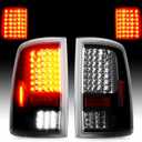 LED Tail Lights Fit for Dodge Ram 1500 2009-2010, 2500 3500 2010, for Ram 1500 2500 3500 2011-2018, 1500 Classic 2019 Taillights Assembly (Only Fit Factory Halogen Version and 921 Reverse Bulb)