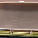 Procade Bathroom Trash Can with Lid, 4 Gallon Pink Garbage Can, Tall Plastic Trash Bin with Push Button, Slim Gold Trash Can Waste Basket for Room, Bedroom,Office,Kitchen (Pink)