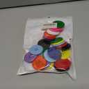 Large Resin Sewing Buttons, 1-1/2 inch,38mm, 4-Hole, Multicolored Craft Buttons for DIY Projects, 30 Pack (Multicolored)