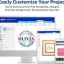 Avery Print-to-The-Edge Printable Address Labels with Sure Feed, 1-1/4" x 2-3/8", White, 450 Blank Mailing Labels (06871) (Laser)