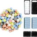 2 Pack Aquarium Filter Media, Including 8D Pad, Pre-Filter Sponge, Bio Sponge, Bio Balls, for Small Filter