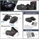 Rhinowalk Motorcycle Saddlebags 48L(24L*2) Waterproof Motorbike Side Bags, Travel Luggage Panniers with Shoulder Strap for Adventure & Sport Motorcycle Racks, 1 Pair