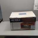 Victrola The Quincy 6-in-1 Bluetooth Record Player & Multimedia Center with Built-in Speakers  3-Speed Turntable, CD & Cassette Player, FM Radio, Wireless Music Streaming (Mahogony) (Mahogany)