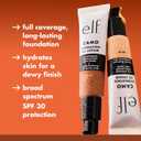 e.l.f. Hydrating Camo CC Cream, SPF 30, Color Correcting Full Coverage Foundation For A Dewy Finish, Vegan & Cruelty-Free, Light 240 W