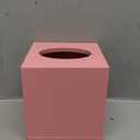 Essentra Home Blush Pink Square Tissue Box Cover