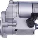 FridayParts 2.0KW 12V 9T Starter Motor 15425-63010 1K371-63010 16652-63012 Compatible for Kubota Excavator KX121 KX161 Wheel Loader R510 R520 R520S