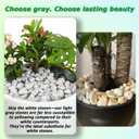 Mulctun 45LB Natural Grey Gravel, 0.8"-1.8" River Rocks,Decorative Pebbles for Indoor Outdoor Planters, Terrarium Rocks in Bulk,Aquarium Gravel for Pathways Backyard Walkways Landscaping Fish Tank