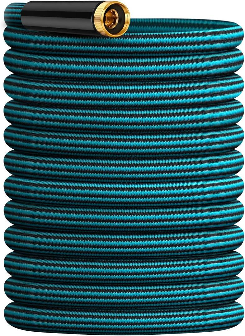 Garden Hose 25ft, Non-Expanding Water Hose Ultra Lightweight, Kink-Free, Sturdy, Flexible, Abrasion Resistant Hose for Yard, Lawn, Outdoor, Marine and Camper