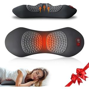 3 in 1 Upadate Rechargeable Electric Lumbar Support Pillow with Adjustable Height for Bed and Chair,Back Massager with Heat,Back Massager for Pain Relief Deep Tissue,Waist Wedge Bolster (Black)missing pieces missing charging cord